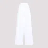 Givenchy White Pleated Cotton Trousers In White