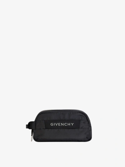 Givenchy Trousse De Toilette G-trek En Nylon In Black