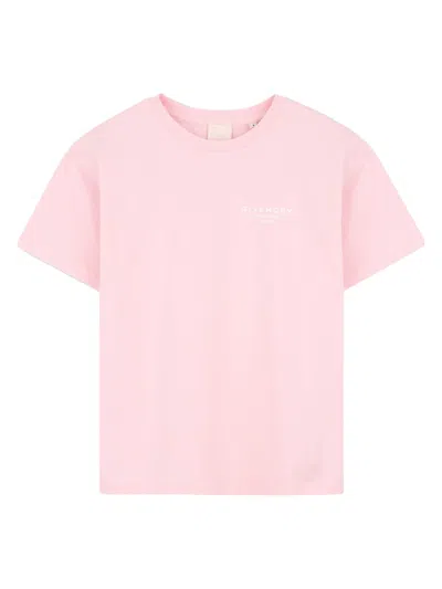 Givenchy T-shirt Con Stampa Sul Retro In Pink