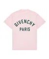 Givenchy Logo Applique Cotton T-shirt In Pink