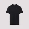 Givenchy Black Crewneck T-shirt With Logo Patch On The Front In Cotton Man
