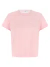 Givenchy Crew Neck Short Sleeve Straight Hem Top In Pink
