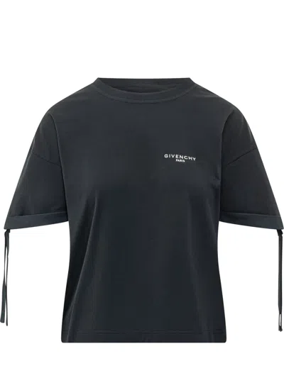Givenchy T-shirt With Bow Accents In Blue