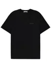 Givenchy Black Crewneck T-shirt With Logo Patch On The Front In Cotton Man