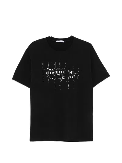 Givenchy T-shirt With Photographic Negative Print In Black