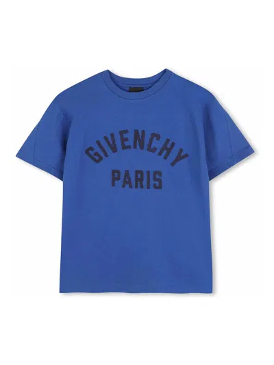 Givenchy Kids' T-shirt With Print In Blue