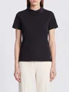 Givenchy High-collar Back-button T-shirt In Black