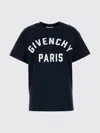 Givenchy Navy Blue Cotton Oversize T-shirt In Blue