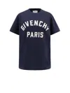 Givenchy Cotton Regular-fit Logo-print T-shirt In Blue