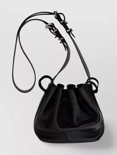 Givenchy Tumbled Leather Shoulder Bag With Adjustable Strap