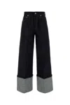 Givenchy Turn Up Jeans In Black