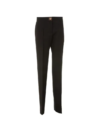 Givenchy Turnlock-detail Trousers In Black