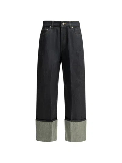 Givenchy Turn-up Cuff Jeans In Blue