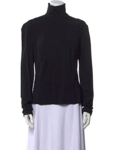 Pre-owned Givenchy Turtleneck Long Sleeve Sweatshirt In Black
