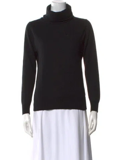 Pre-owned Givenchy Turtleneck Long Sleeve Top In Black