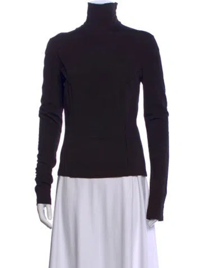 Pre-owned Givenchy Turtleneck Long Sleeve Top In Black