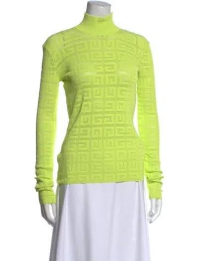 Pre-owned Givenchy Turtleneck Sweater In Green