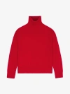 Givenchy Turtleneck Sweater In Cashmere In Vermillon