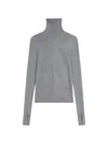 Givenchy Turtleneck Sweater In Wool And Silk In Gray