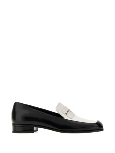 Givenchy Women's Tux Bicolor Loafers In Leather In Black