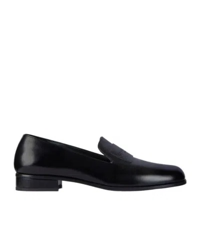 Givenchy Tux Loafers In Leather In Black
