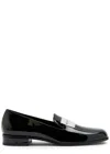 Givenchy Tux Logo Patent Leather Loafers In Black