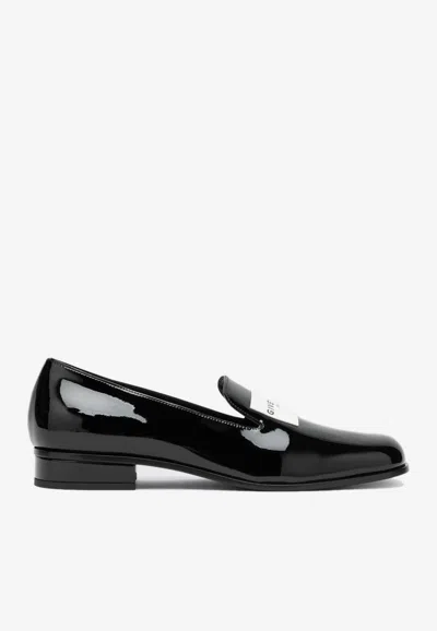 Givenchy Tux Patent Leather Loafers In Black