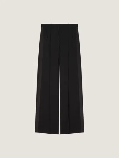 Givenchy Tuxedo Double Pleat Trousers In Black