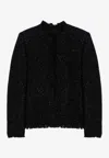 Givenchy Tweed And Lurex Blazer In Black