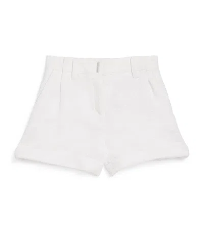GIVENCHY TWEED EMBROIDERED-LOGO SHORTS