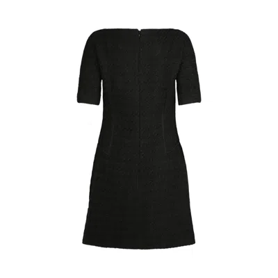 Pre-owned Givenchy Tweed Knee-length Dress 'black' | Women's Size 36