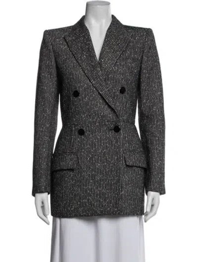 Pre-owned Givenchy Tweed Pattern Blazer W/ Tags In Grey