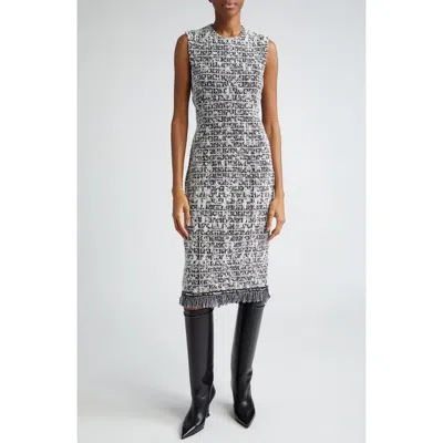 Givenchy Tweed Sleeveless Sheath Dress