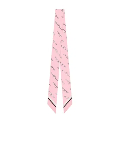 Givenchy Twill Silk Scarf In Pink