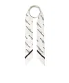 Givenchy Logo-pattern Scarf In White