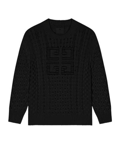 Givenchy Twist Knitted Sweater In Black