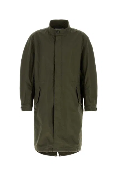 Givenchy Twisted Arm Cotton Parka In Green