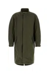 Givenchy Stamp Cotton-blend Raincoat In Green