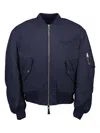 Givenchy Contemporary Cotton Blend Bomber Jacket In Blue