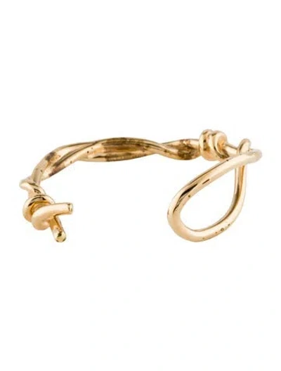 Pre-owned Givenchy Twisted Cuff Bracelet, 6.5" In Multi