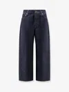 Givenchy Women Twisted Dark Blue Denim Jeans In Blue