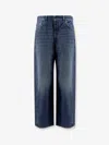 Givenchy Denim Trousers With Belt Loops And Contrast Stitching In Blue