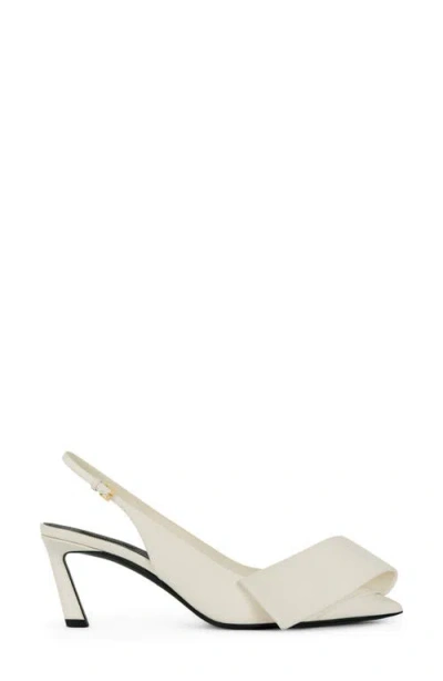 Givenchy Twisted Ribbon Slingback Pump In White