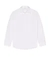 Givenchy Twisted Sleeve Overshirt In White