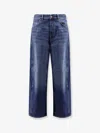 Givenchy Denim Trousers With Belt Loops And Contrast Stitching In Blue