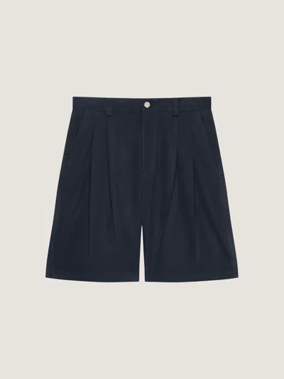 Givenchy Two-pleat Bermuda Shorts In Cotton In Blue