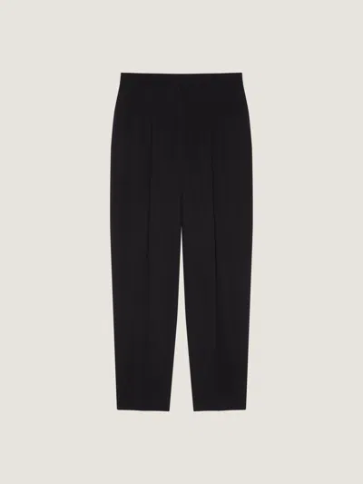 Givenchy Two Pleats Tailored Pants In Wool In Black