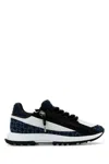 Givenchy Two-tone Denim And Synthetic Leather Spectre Sneakers In Multicolor