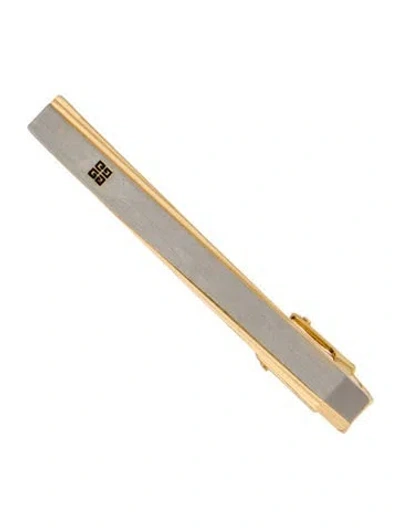 Pre-owned Givenchy Two Tone Four G Tie Clip In Multi