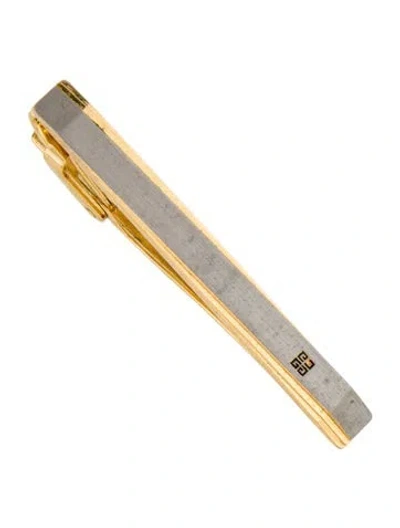 Pre-owned Givenchy Two Tone Four G Tie Clip In Multi